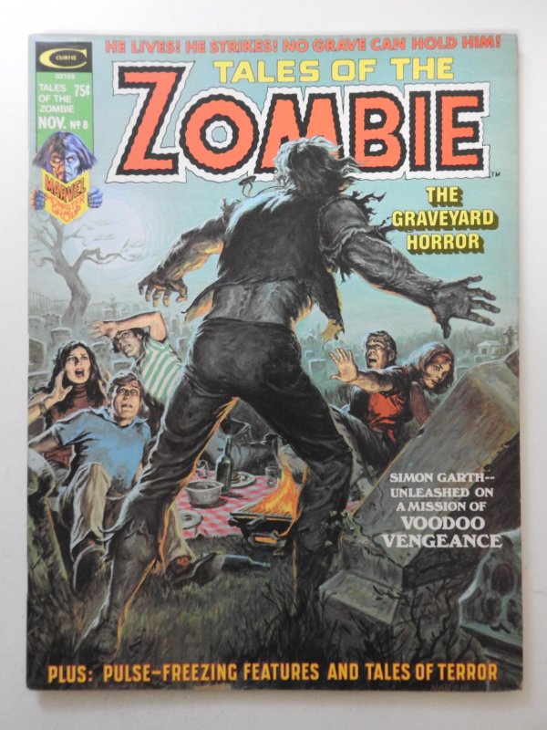 Tales of The Zombie #8 The Graveyard Horror! Beautiful VF- Condition!