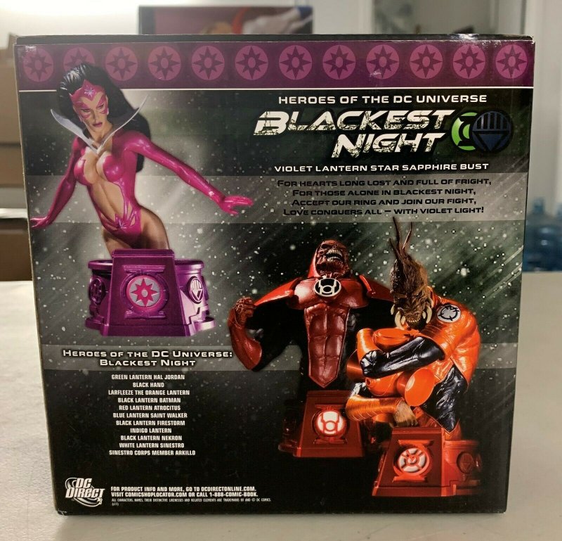 Blackest Night Violet Lantern Star Sapphire Bust  