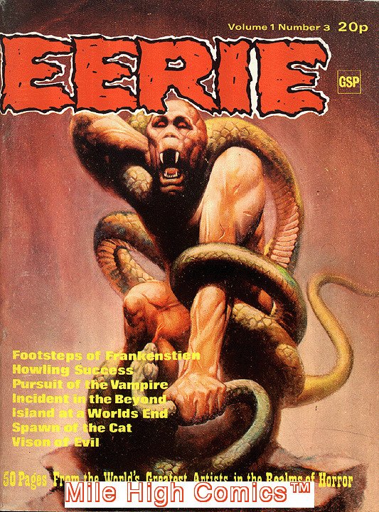 EERIE MAGAZINE (1965 Series)  (WARREN) #3 BRITISH Very Good