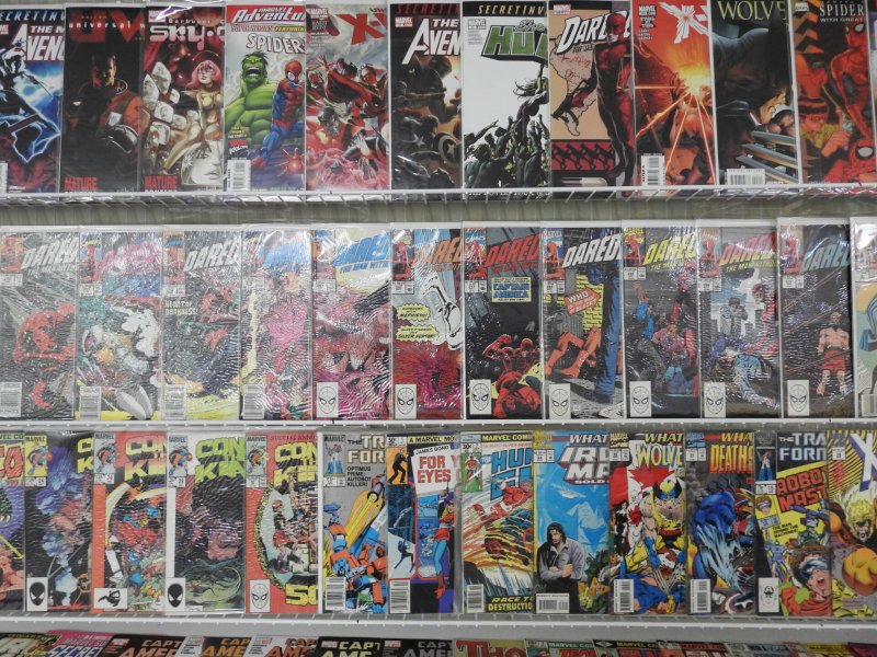 Huge Lot 160+ Comics W/ X-Men, Daredevil, Spider-Man+ Avg VF- Condition!