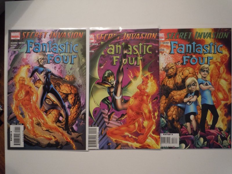 Secret Invasion: Fantastic Four #1-3 Set (2009)