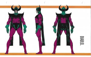 Official Handbook of the Marvel Universe Sheet- Diablo