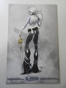 Lady Death Gallery #1 White Turnaround Edition / Profile NM Cond! Signed W/ COA!