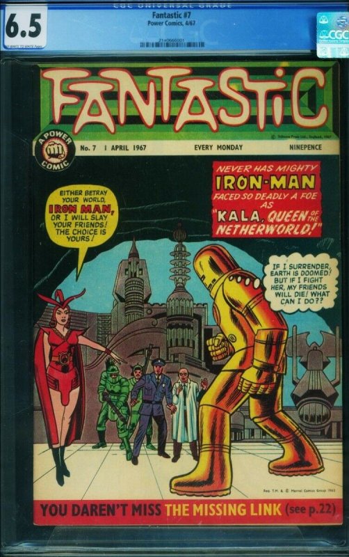 FANTASTIC #7 / TALES OF SUSPENSE #43 1967-GCG 6.5-UK 2140666001