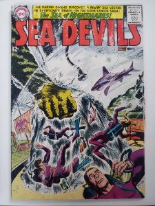Sea Devils 11 (1963) water damage poor low grade