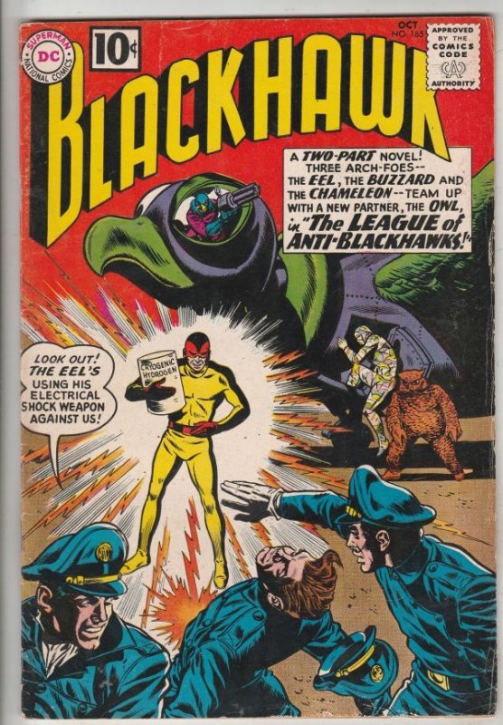 Blackhawk #165 (Oct-61)  High-Grade Black Hawk, Chop Chop, Olaf, Pierre,Chuck...