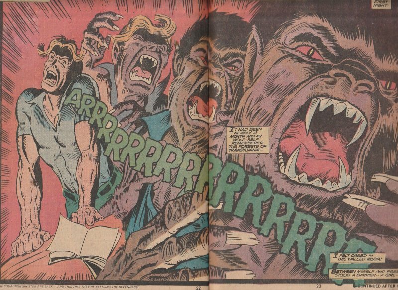 Werewolf By Night # 17  The Werewolf battles The Behemoth !