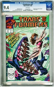 The Transformers #47 (1988) CGC 9.4!