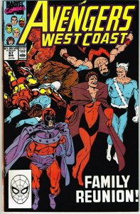 West Coast Avengers #57 (1985) - 9.2 NM- *Dark Scarlet Witch*