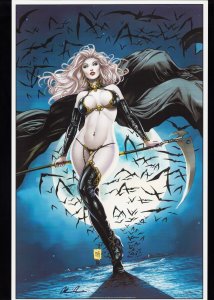 Lady Death Oblivion Kiss #1  Variant Cover Art SIGNED 11 x 17 Print w/COA