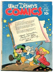 Walt Disney's Comics and Stories #58 1945-- Donald Duck- Carl Barks G/VG