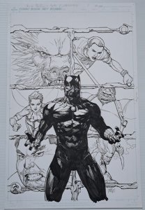 BLACK PANTHER AND THE AGENTS OF WAKANDA #1 LEINIL FRANCIS YU ORIGINAL COVER ART