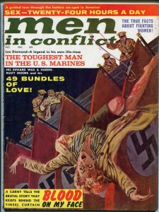 Men In Conflict  10/1962-weird menace-whips-cheesecake-pulp-war-VG/FN 