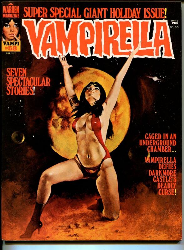 Vampirella #58 1977-Warren-Vampi cover-terror & horror stories-VF