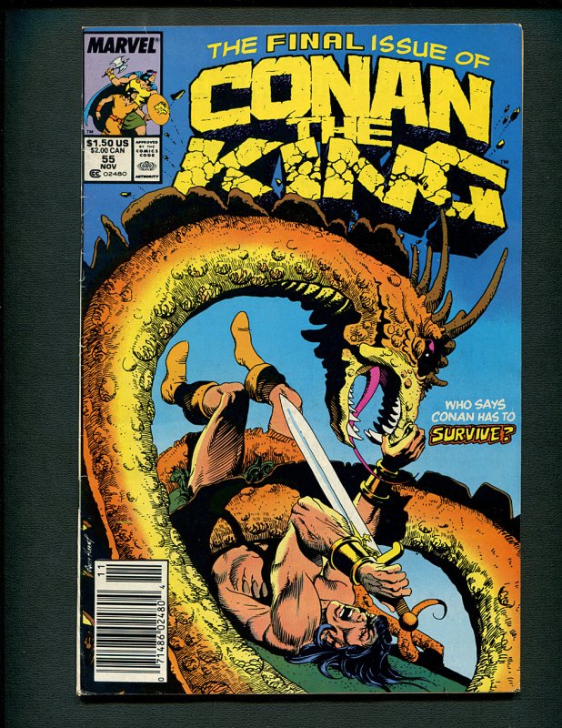 Conan the King #55 ( 5.0 VG/FN) Newsstand /  November 1989