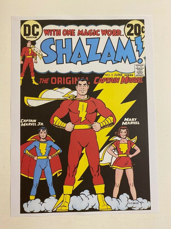 Shazam #3 DC Comics poster by C.C. Beck