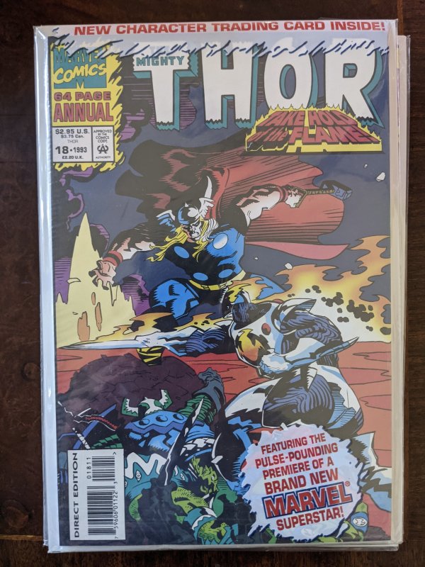 The Mighty Thor Annual #18 (1993) EPIC~ STILL IN POLYBAG WITH CARD!!!