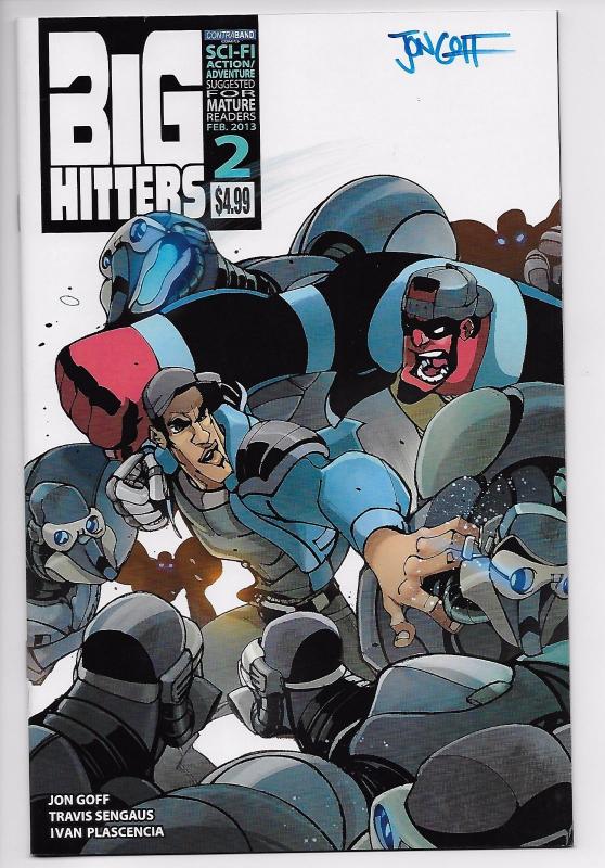 Big Hitters #2 - Signed by Jon Goff (Contraband, 2013) - VF/NM