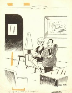 Date w/ Guitar Player Gag - Humorama 1963 art by Jack Lohr