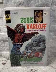 BORIS KARLOFF TALES OF MYSTERY #50 GOLD KEY Witman ALIVE TOTEM Pole Mid Grade