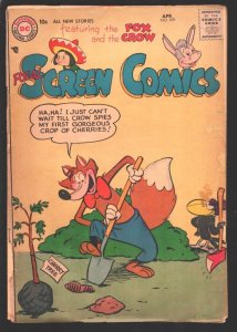 Real Screen Comics #107 1957-DC-Fox and Crow.-Violent & wacky humor-Covers lo...