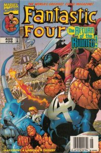 Fantastic Four (Vol. 3) #20 (Newsstand) VF ; Marvel | Chris Claremont Eiffel Tow