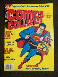 1983 COMICS COLLECTOR Magazine #1 VG/FN 5.0 Superman Past Present Future / X-Men