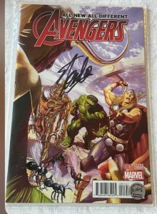 All-New, All-Different Avengers #1 Ross Variant Cover (2016) Signed by Stan Lee