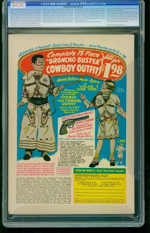 Little Eva #1  1952 - St. John -CGC 7.5 - Comic Book-1197194010