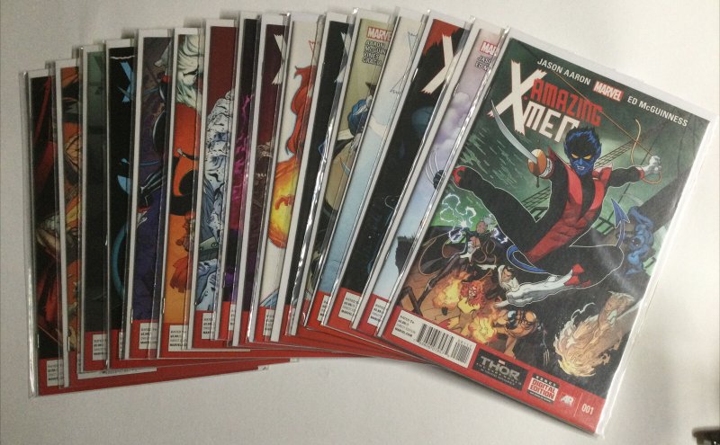 Amazing X-Men 1 2 3 4 5 6 7 8 9 10 12 13 14 15 16 17 lot run set Near mint Marve