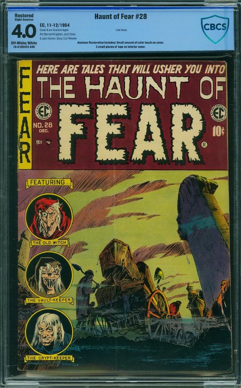 Haunt of Fear #28 (EC, 1954) CBCS 4.0