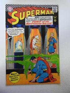 Superman #195 (1967) GD+ Condition cover detached