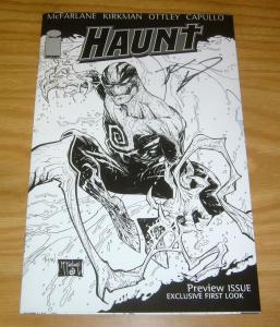 Haunt Preview #1 VF/NM signed by robert kirkman - todd mcfarlane cover art 