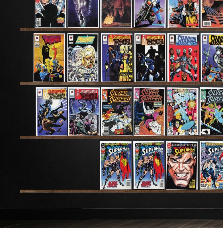 Huge Lot 150+ Comics with Silver Surfer, Shadowman & More!