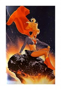 Supergirl Legion of Superheroes #23 HTF FOIL SDCC Ltd Only 500 Hughes Virgin Key