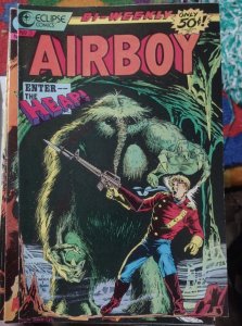 AIRBOY # 3 1986 ECLIPSE COMICS CHUCK DIXON  THE HEAP + JACK KIRBY AD BACK COVER