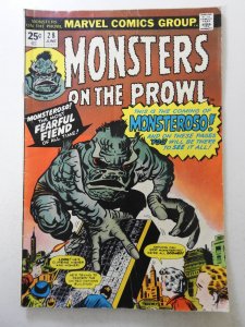 Monsters on the Prowl #28 (1974) VG- Condition!