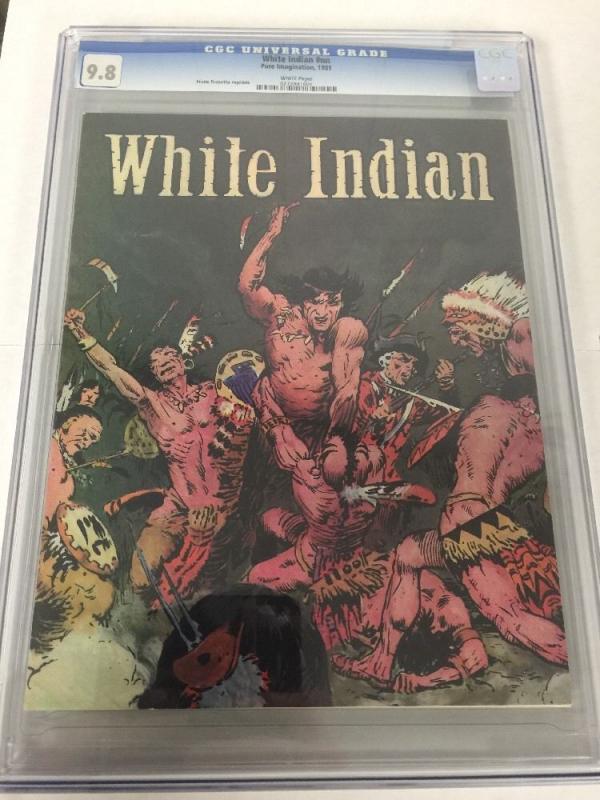 White Indian NN 1 Graphic Novel Cgc 9.8 Frank Frazetta Reprints Collection