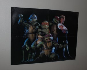 Teenage Mutant Ninga Turtles / Pin Up Poster /  / Comics Scence Magazine / 1990