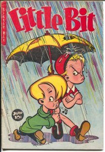 Little Bit #2 1949-Jubilee-golf story-final issue-broken umbrella-G-