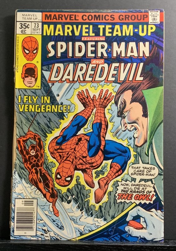 Marvel Team-Up #73 (1978) Spider-Man & Daredevil FR/GD Newsstand Variant