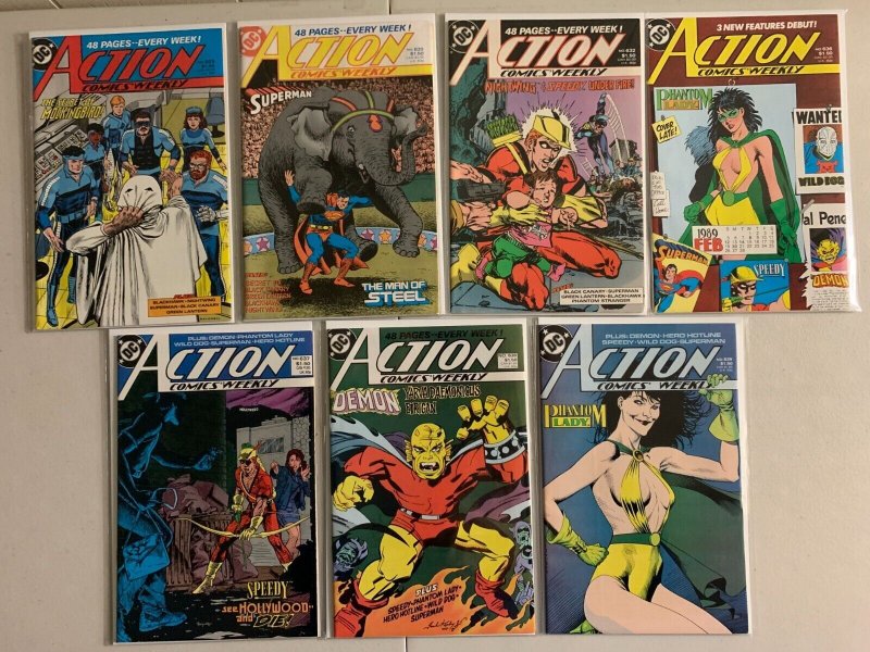 Action Comics Weekly lot #601-639 31 diff avg 6.5 (1988-89)