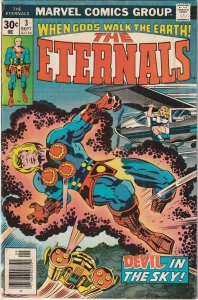 The Eternals # 3 FN- Marvel 1976 1st Mention Of The One Above All [Y2]