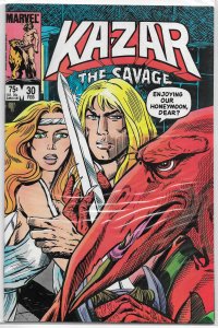 Ka-Zar the Savage (1981) #30 FN Carlin/Wilshire/Villamonte