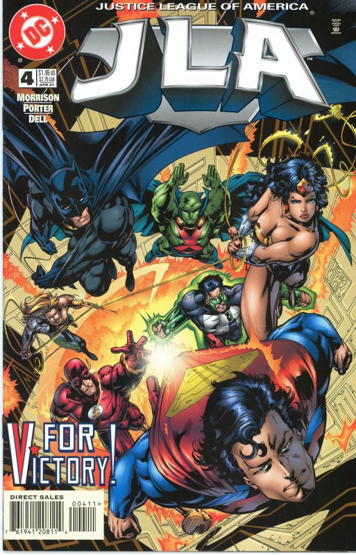 JLA 4  9.0 (our highest grade)  1997  Grant Morrison