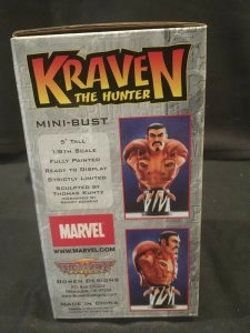 KRAVEN THE HUNTER Bowen Designs Marvel Mini-Bust, 2002, #3624/4500 