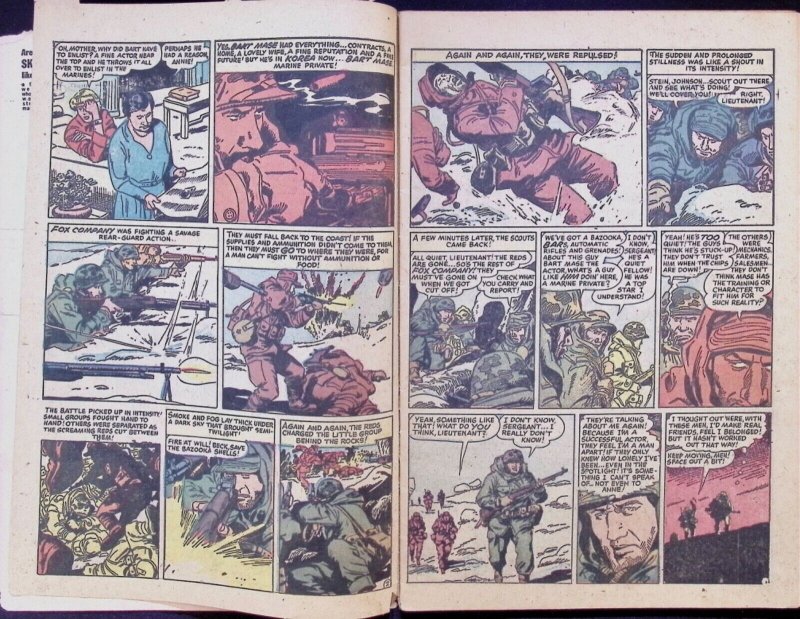 MARINES IN ACTION Comic Issue 22 — Very Rare HTF — 1958 Warwick Pub Silver Age