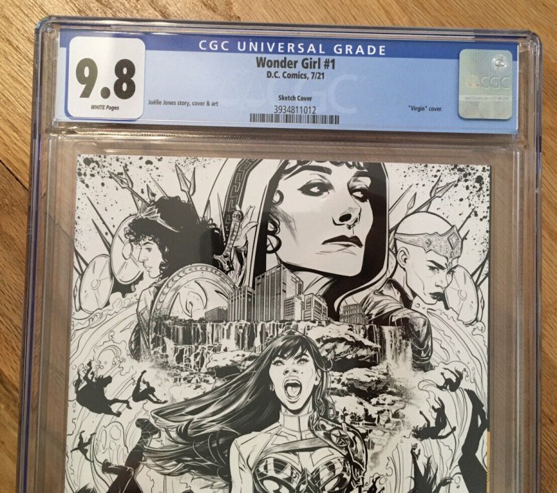 1st Iara, Capoira Wonder Girl #1 1:50 Jones CGC 9.8 NM+/M virgin sketch variant