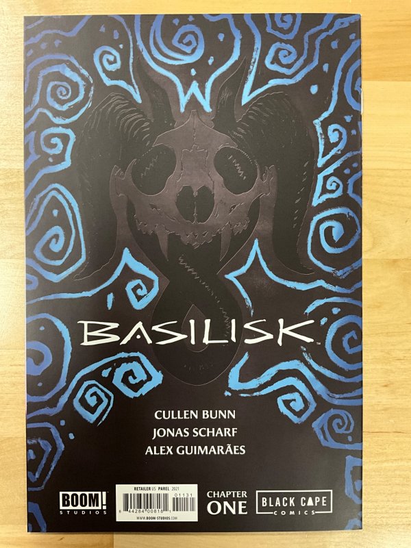 Basilisk #1 Black Cape Exclusive BW Virgin