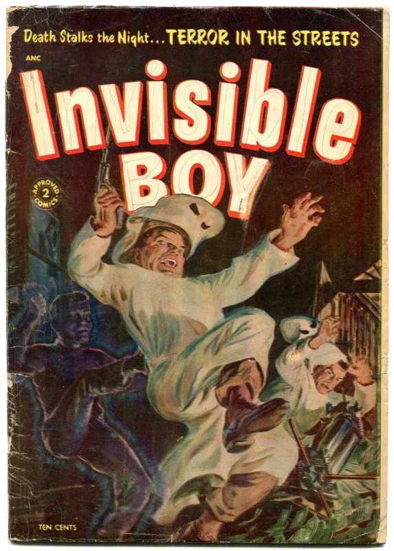 INVISIBLE BOY APPROVED COMICS #2 SAUNDERS COVER 1954 G
